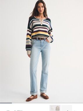 Abercrombie & Fitch Light Blue Straight Leg Jeans